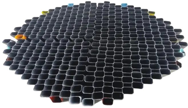 Módulos tubulares de decantação ETA para eficiência no tratamento